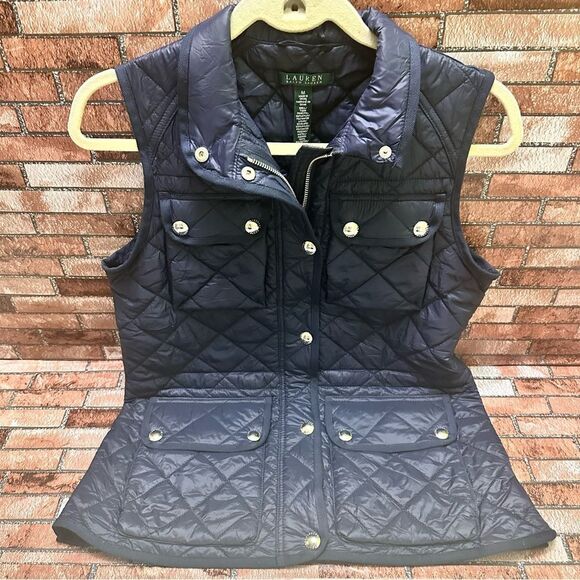 Lauren Ralph Lauren Quilted Puffer Vest M - Picture 1 of 11